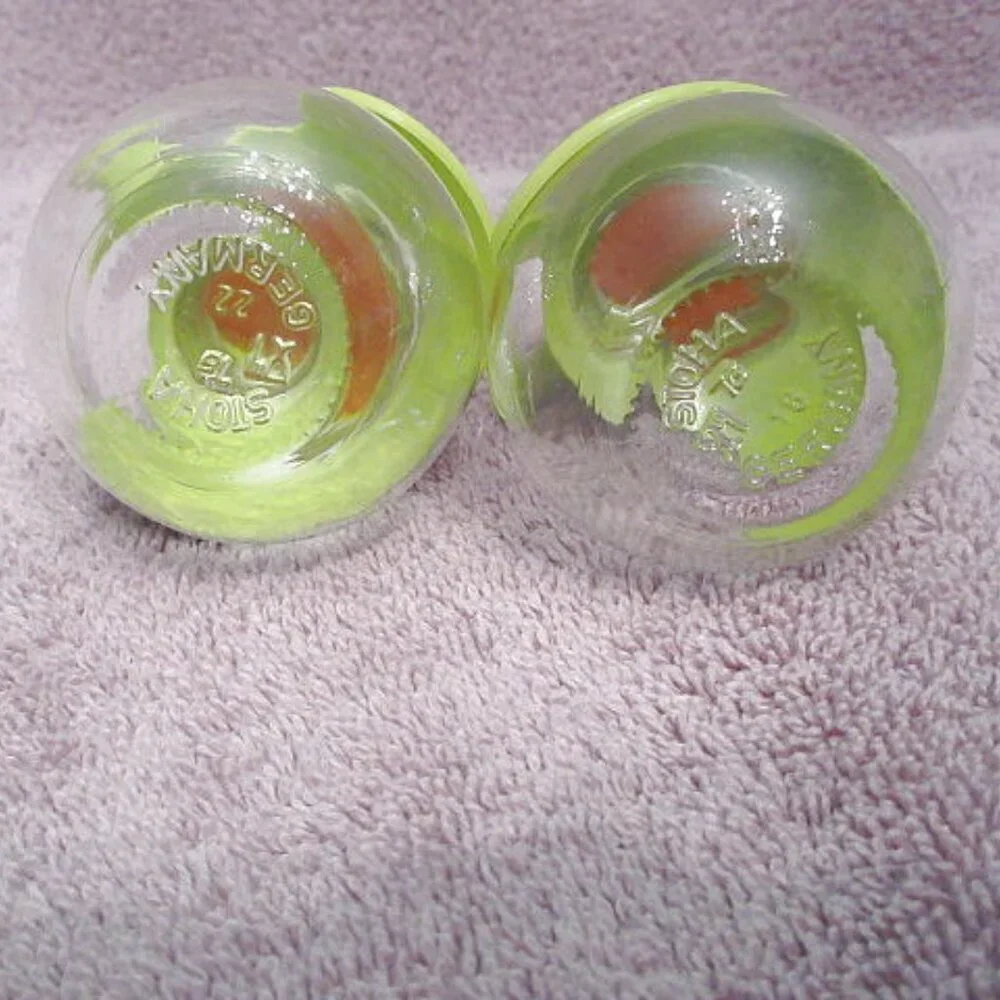 Vintage German Salt & Pepper Shakers 2 Piece Stoha Glass Chicken Birds EUC